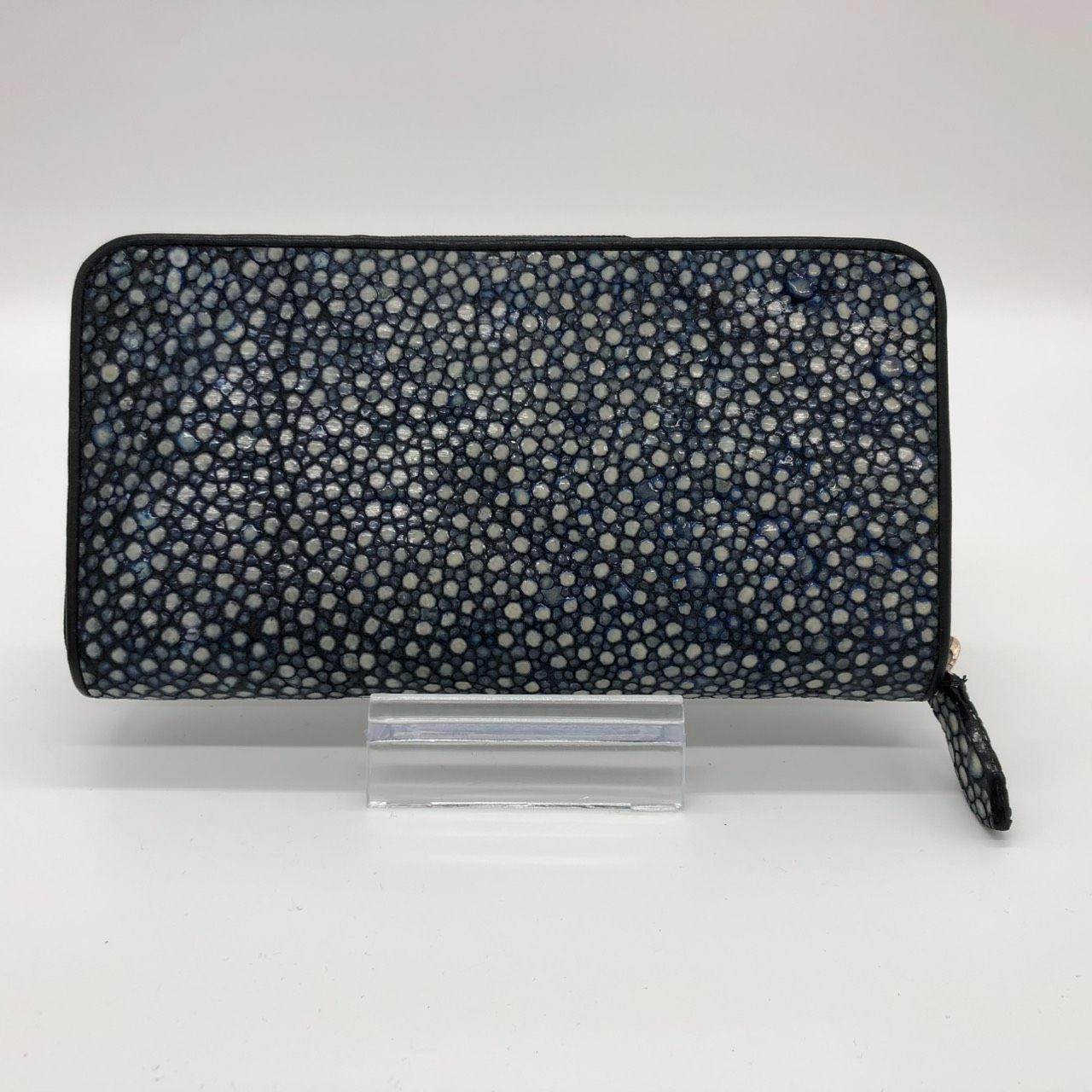 新品】スティングレイ エイ革 本革 ブルー 長財布 - メルカリ