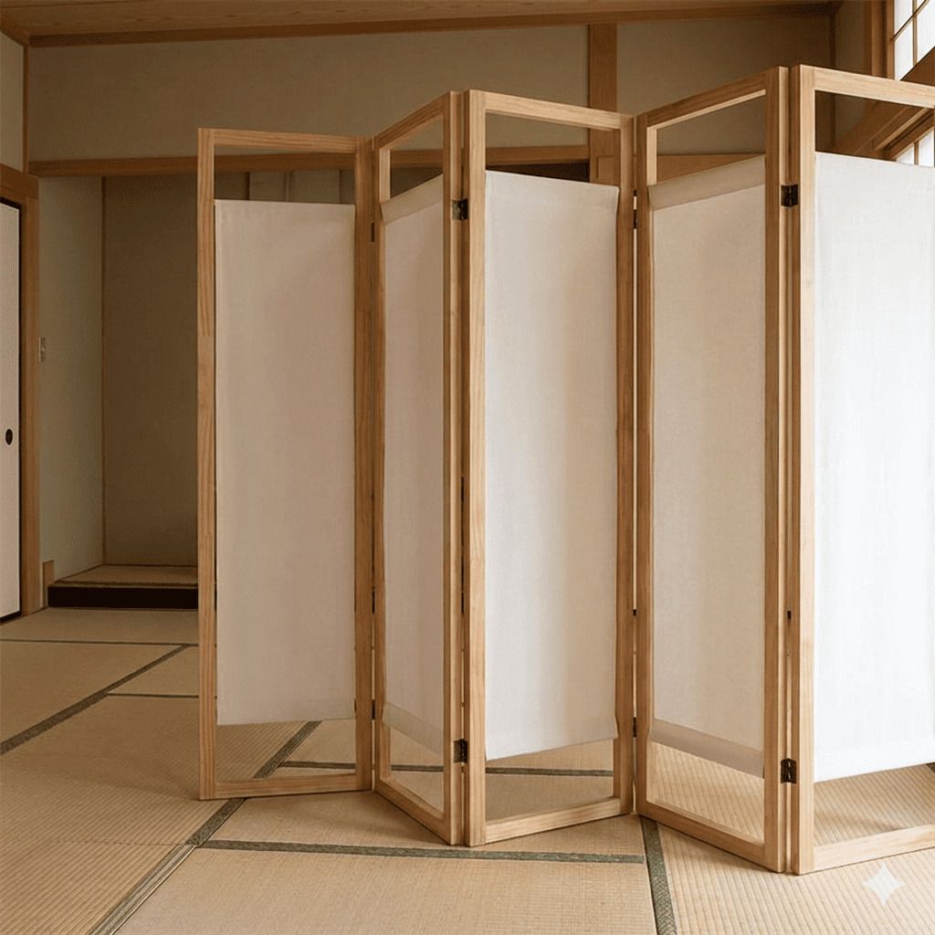 希少】a.flat エーフラット 木製 衝立 3連 パーテーション 希少】a