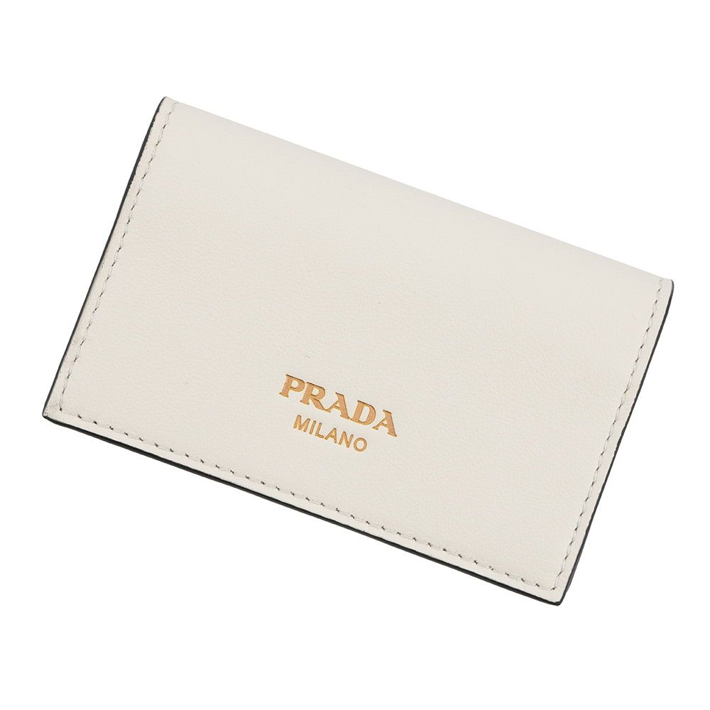 プラダ カードケース ロゴ レザー 1MC110 PRADA 財布 名刺れ 白 - メルカリ