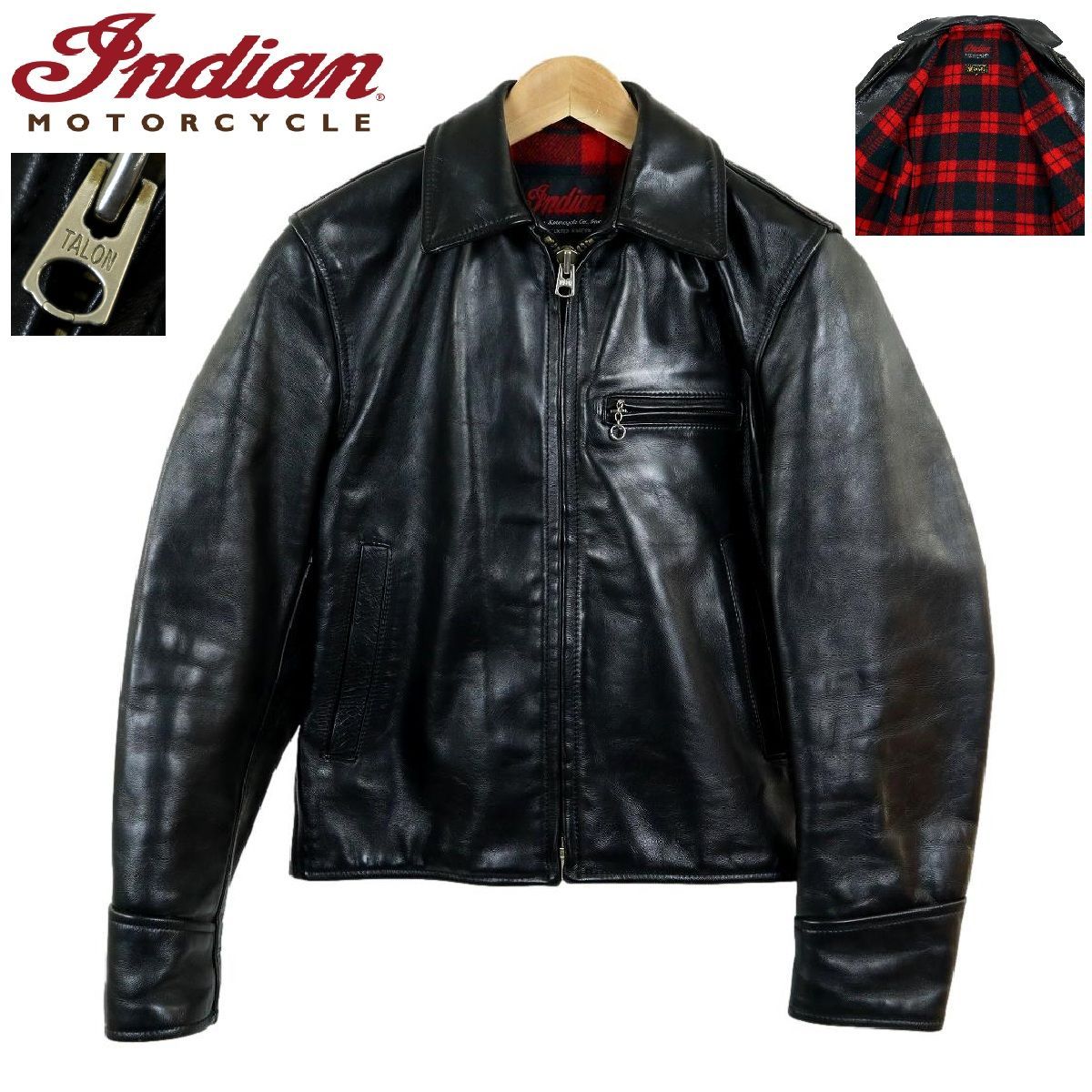 B3679】【裏地ブランケット】INDIAN MOTORCYCLE インディアンモーター