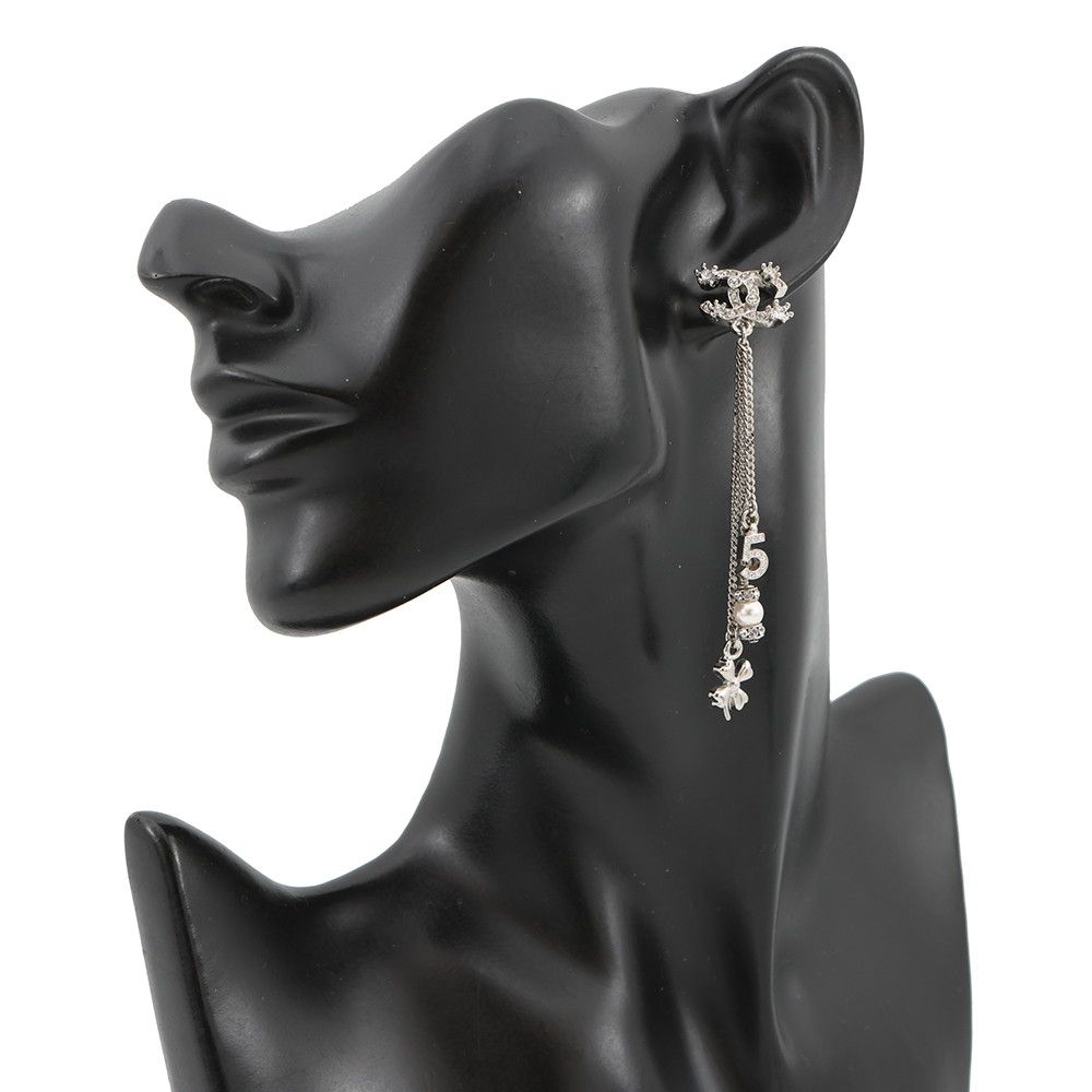 No.5 ペンダント ピアス シャネル ピアス ココマーク スイング NO5 クローバー フェイクパール