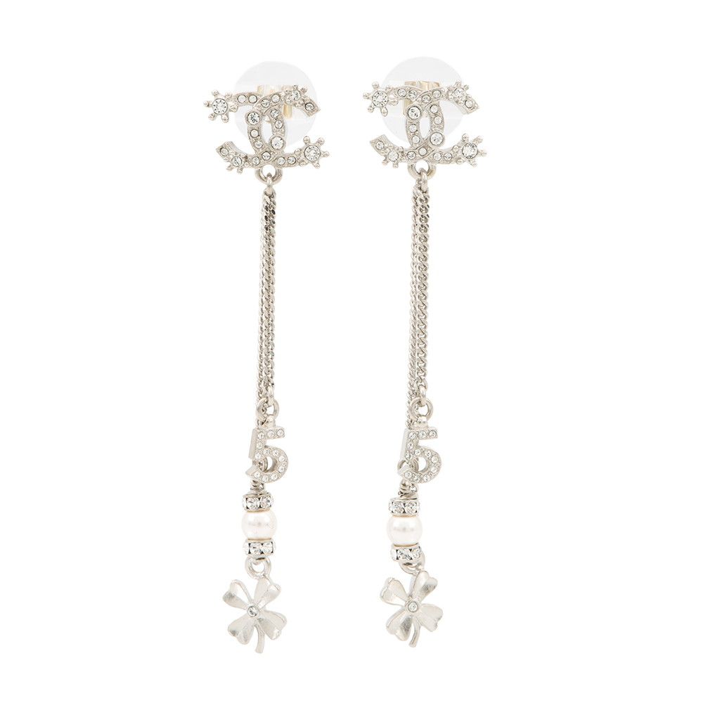 シャネル ピアス ココマーク スイング NO5 クローバー フェイクパール
