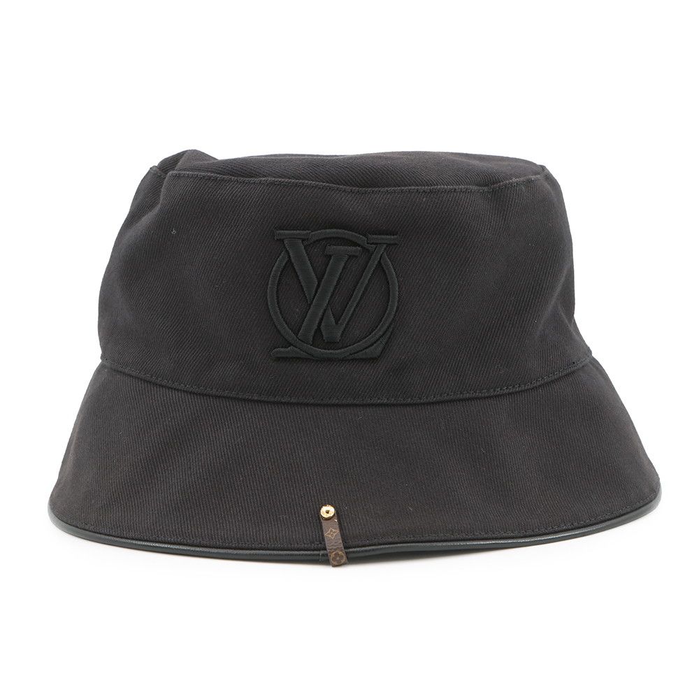 Louis Vuitton 黒 モノグラム バケットハット ルイヴィトン ハット モノグラム バケットハット・LV シティー サイズM