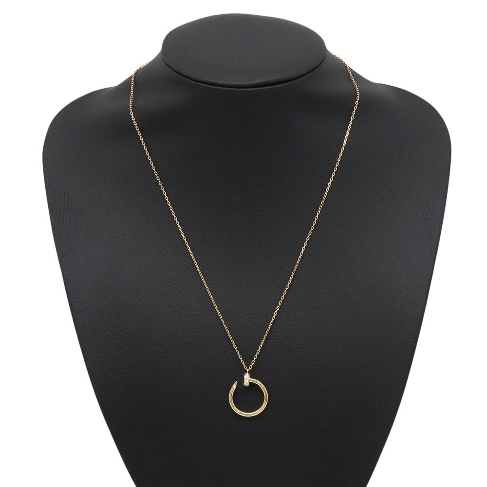 カルティエ ネックレス ジュスト アン クル ダイヤモンド 14P 計0.12ct