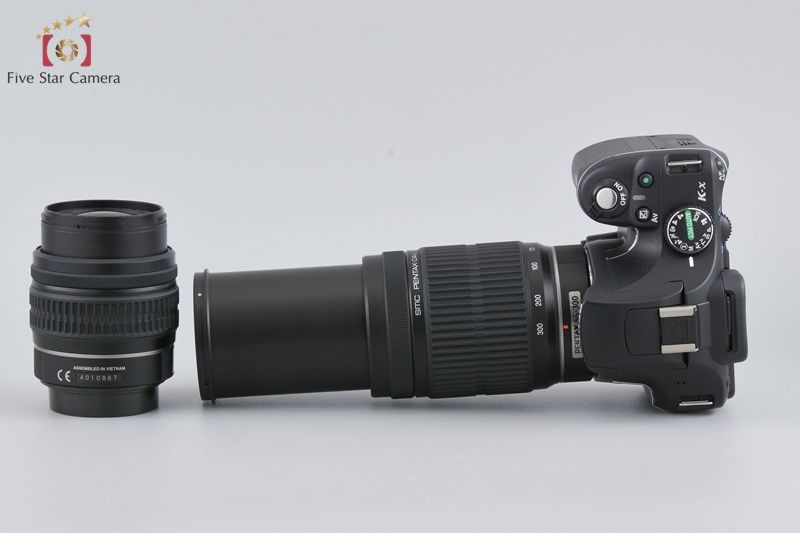 【中古】PENTAX ペンタックス K-x ダブルズームレンズキット ブラック シャッター回数僅少 ペンタックス 【中古】PENTAX K-x ブラック デジタル一眼レフカメラ