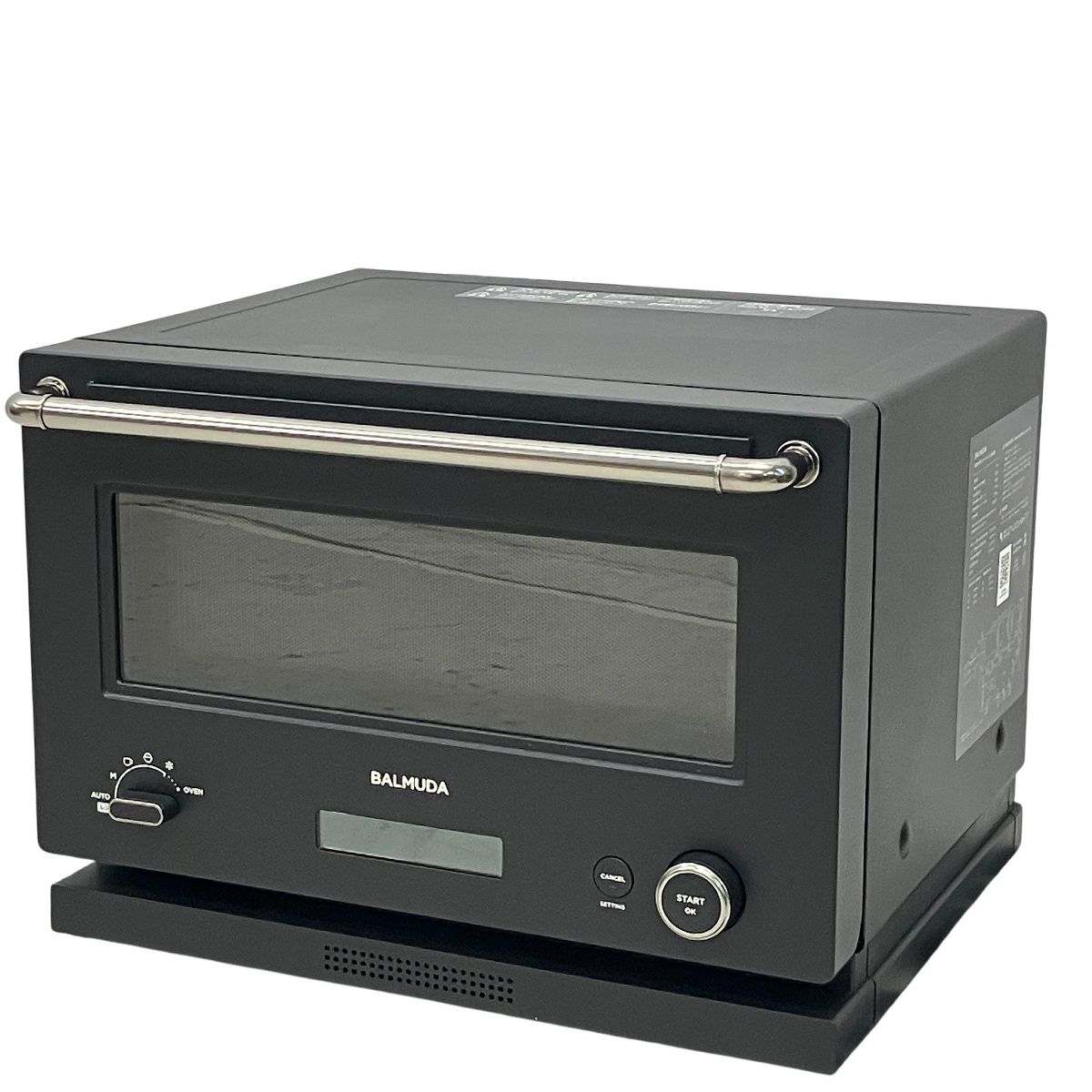 BALMUDA オ－ブンレンジ　中古　美品　ブラック BALMUDA K09A-BK オーブンレンジ ブラック 2023年製 家電 中古
