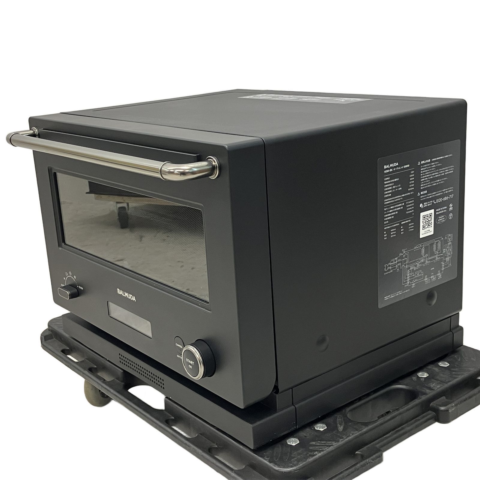 BALMUDA K09A-BK オーブンレンジ ブラック 2023年製 家電 中古