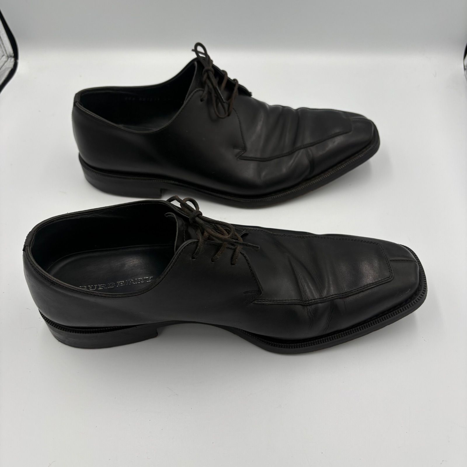 □ BURBERRY バーバリー LONDON レザーシューズ 黒 27cm ビジネス 紳士