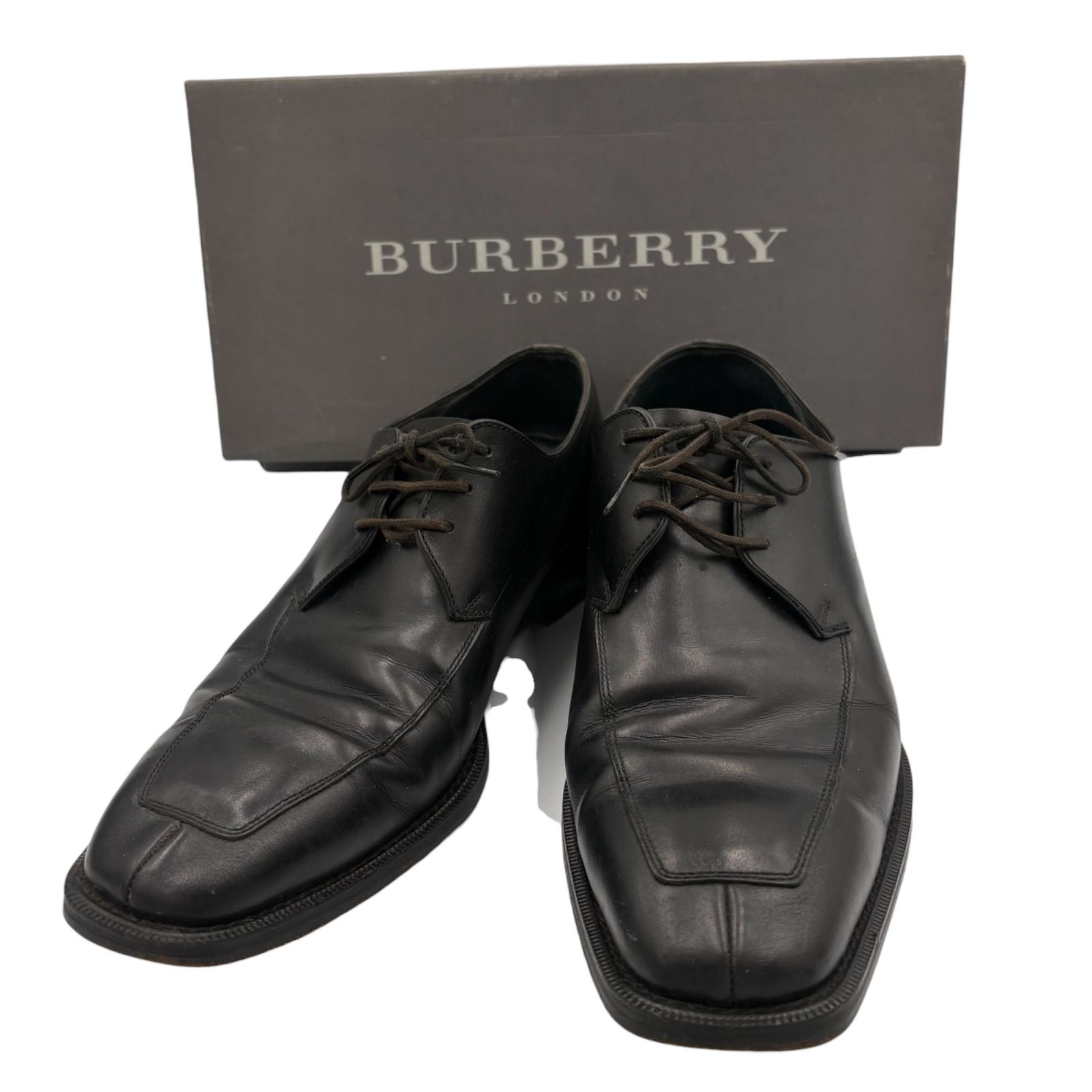 □ BURBERRY バーバリー LONDON レザーシューズ 黒 27cm ビジネス 紳士
