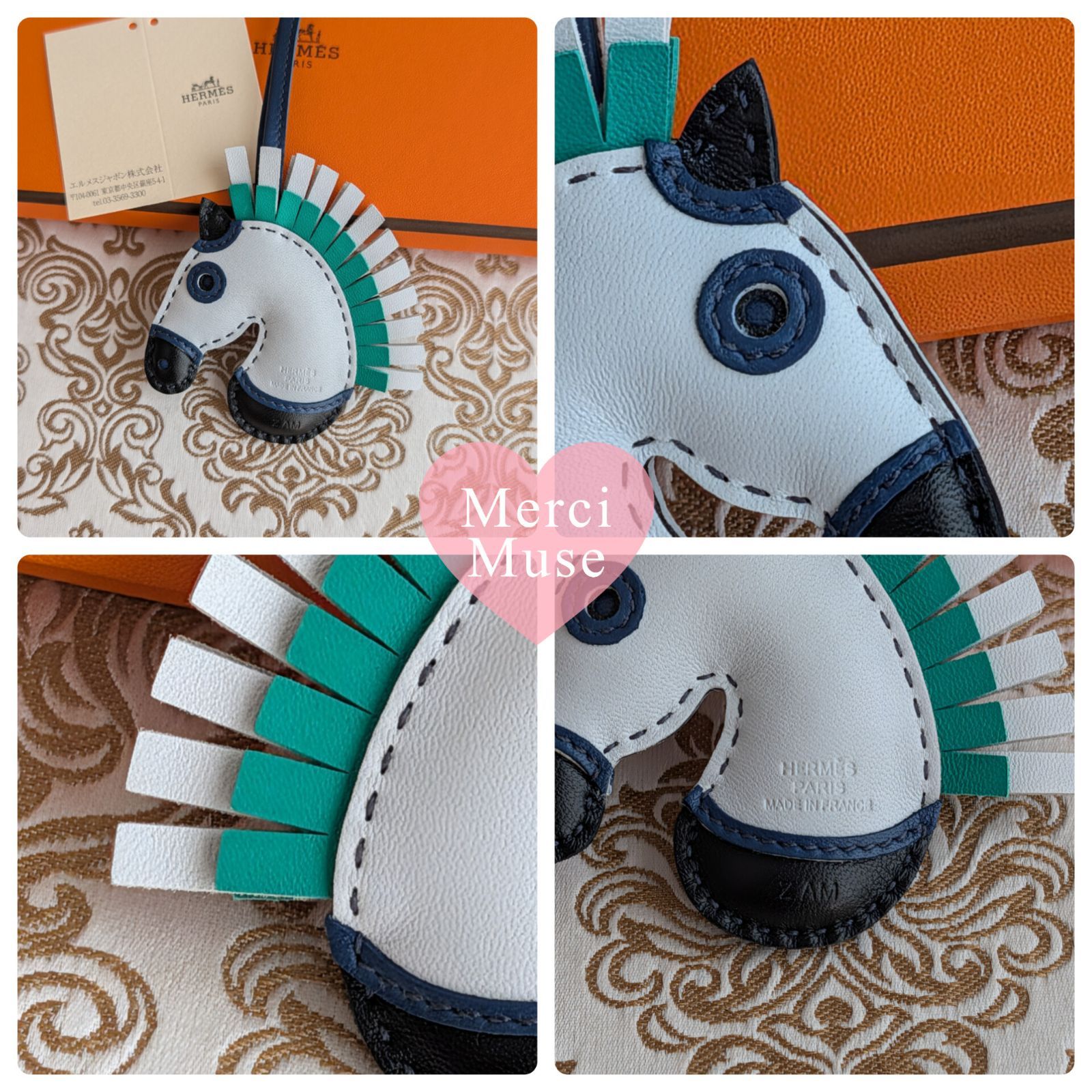 ジョージ　HERMES チャーム　ジージーカマイユ　 バッグチャーム HERMES - エルメス ジージー カマイユ バッグチャーム 083626CAの通販