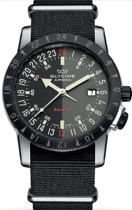 GLYCINE エアメン ベース22 GMT GL293