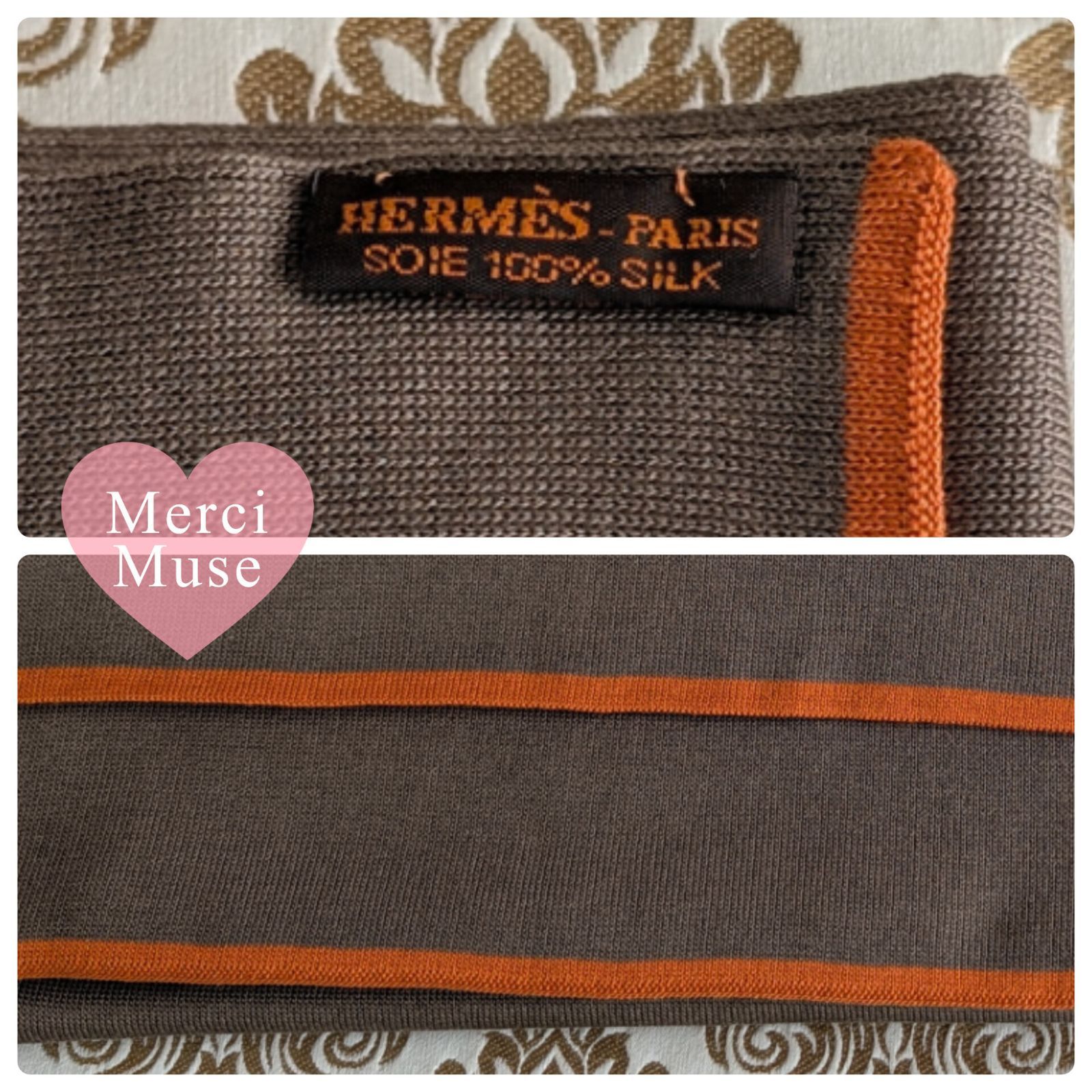 エルメス　マフラー　クリーニング済 クリーニング済】エルメスHERMES マフラー