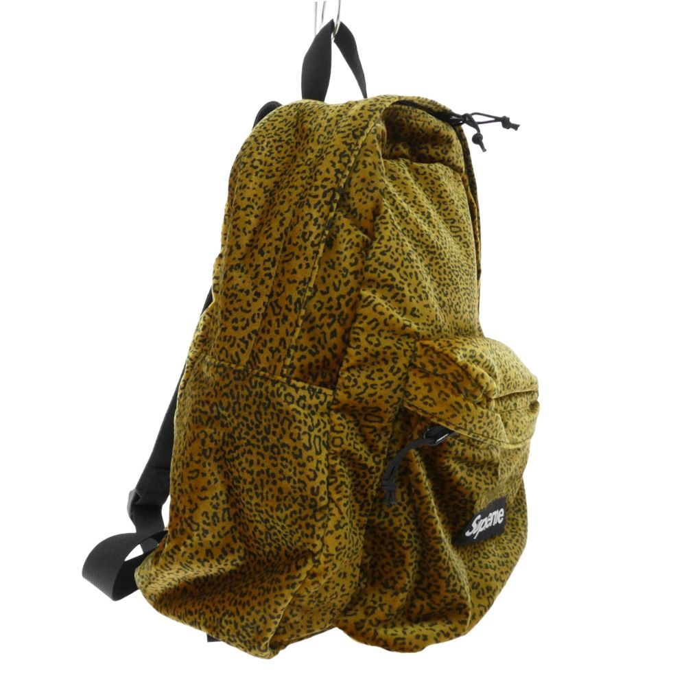 Supreme シュプリーム 25AW Velvet Backpack Tan Leopard ベルベット
