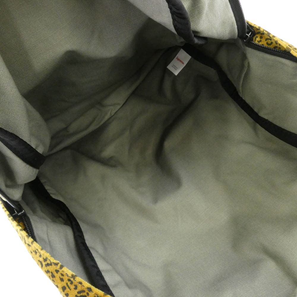 Supreme シュプリーム 25AW Velvet Backpack Tan Leopard ベルベット