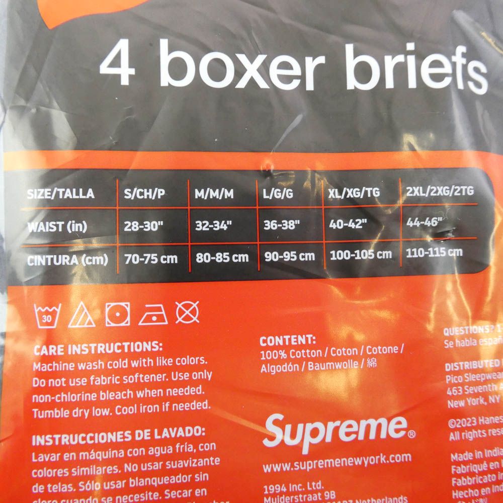 Supreme シュプリーム 25AW Hanes Boxer Brief 4Pack B ヘインズ
