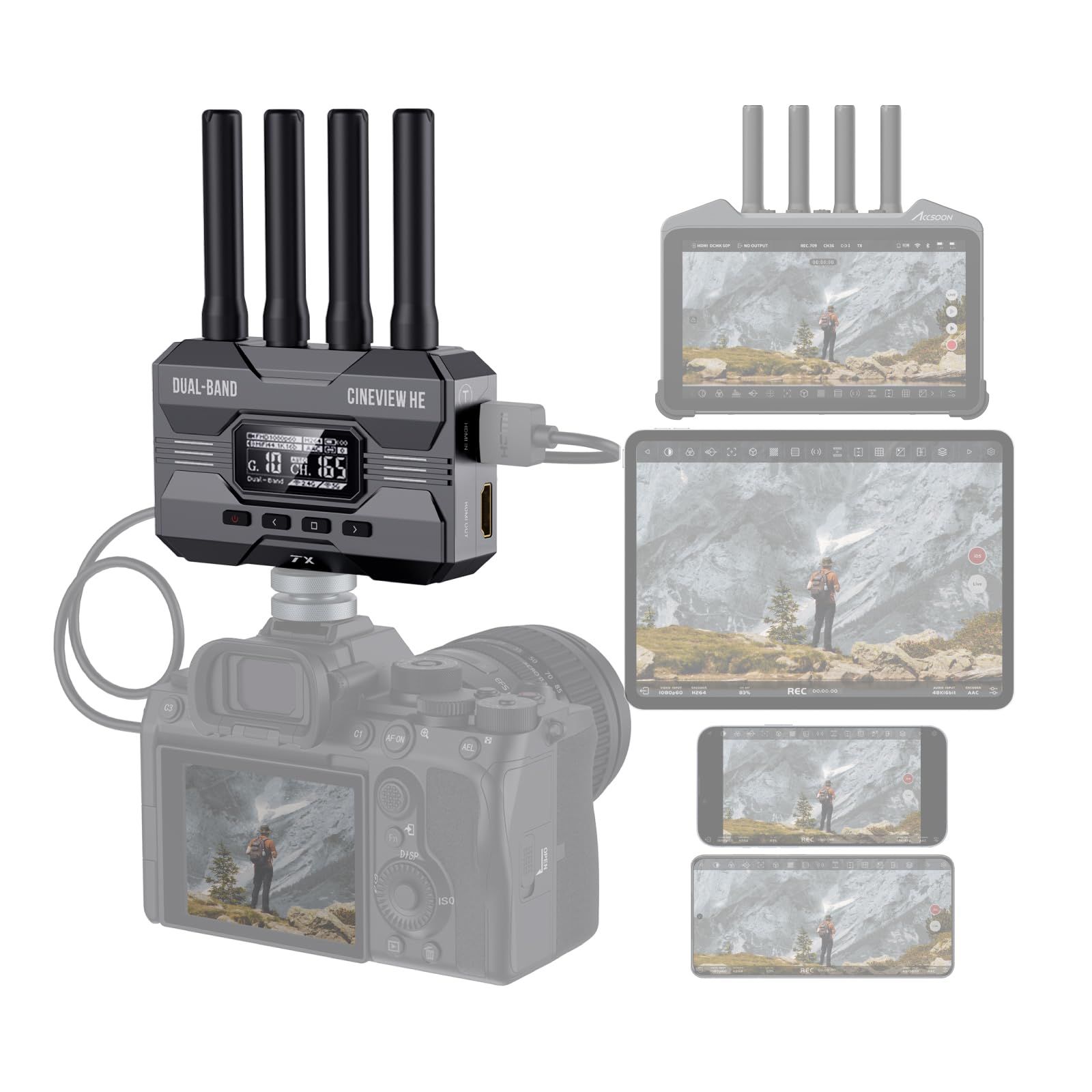 新品 Accsoon CineView he TX - メルカリ