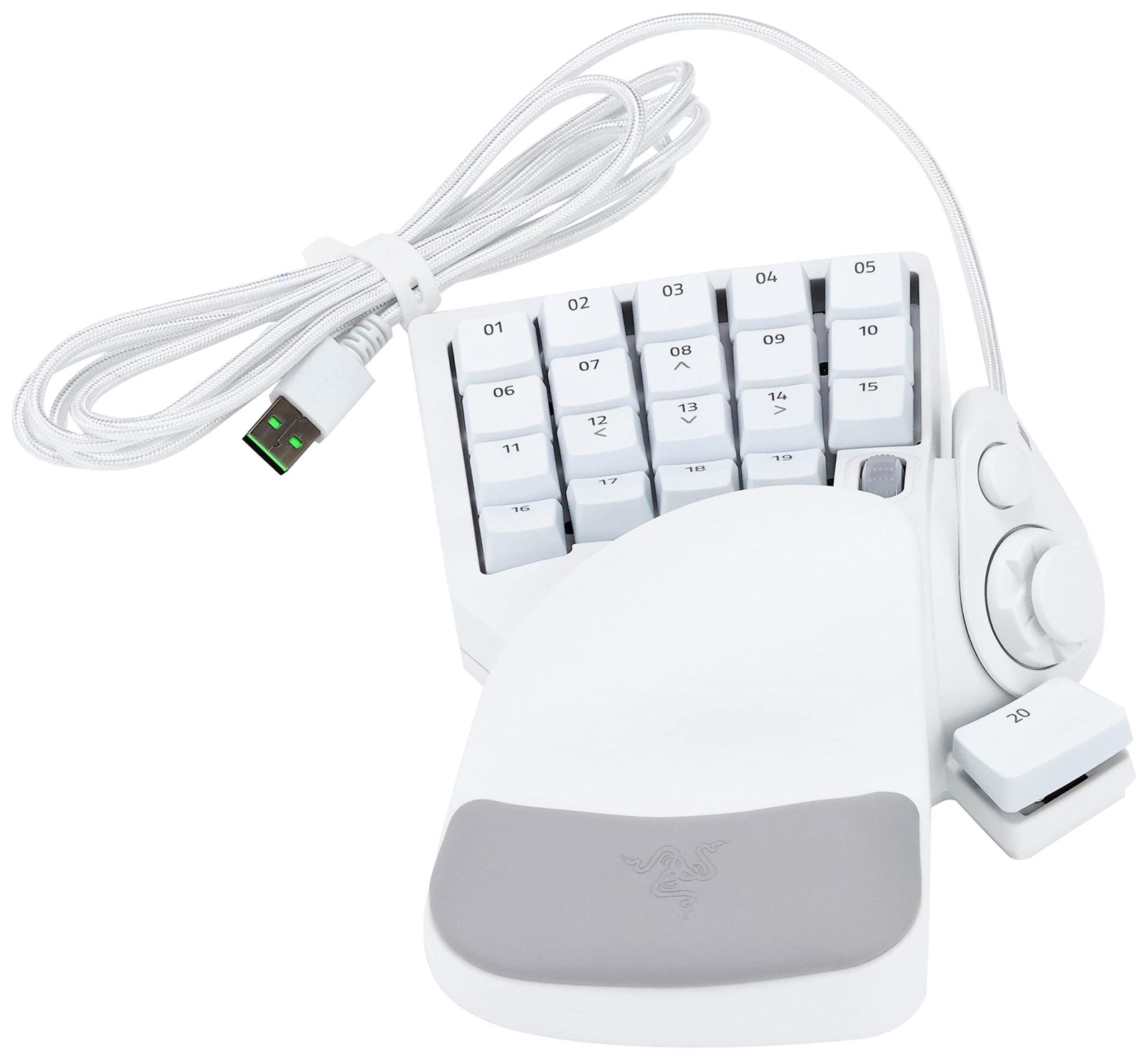 新品 Razer Tartarus Pro Mercury White 左手キーパッド 20個の