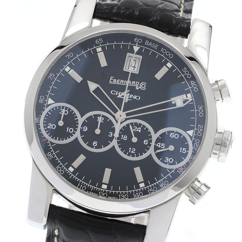 エベラール EBERHARD 31041 クロノ4 クロノグラフ 自動巻き メンズ 内箱 保証書付き_936117