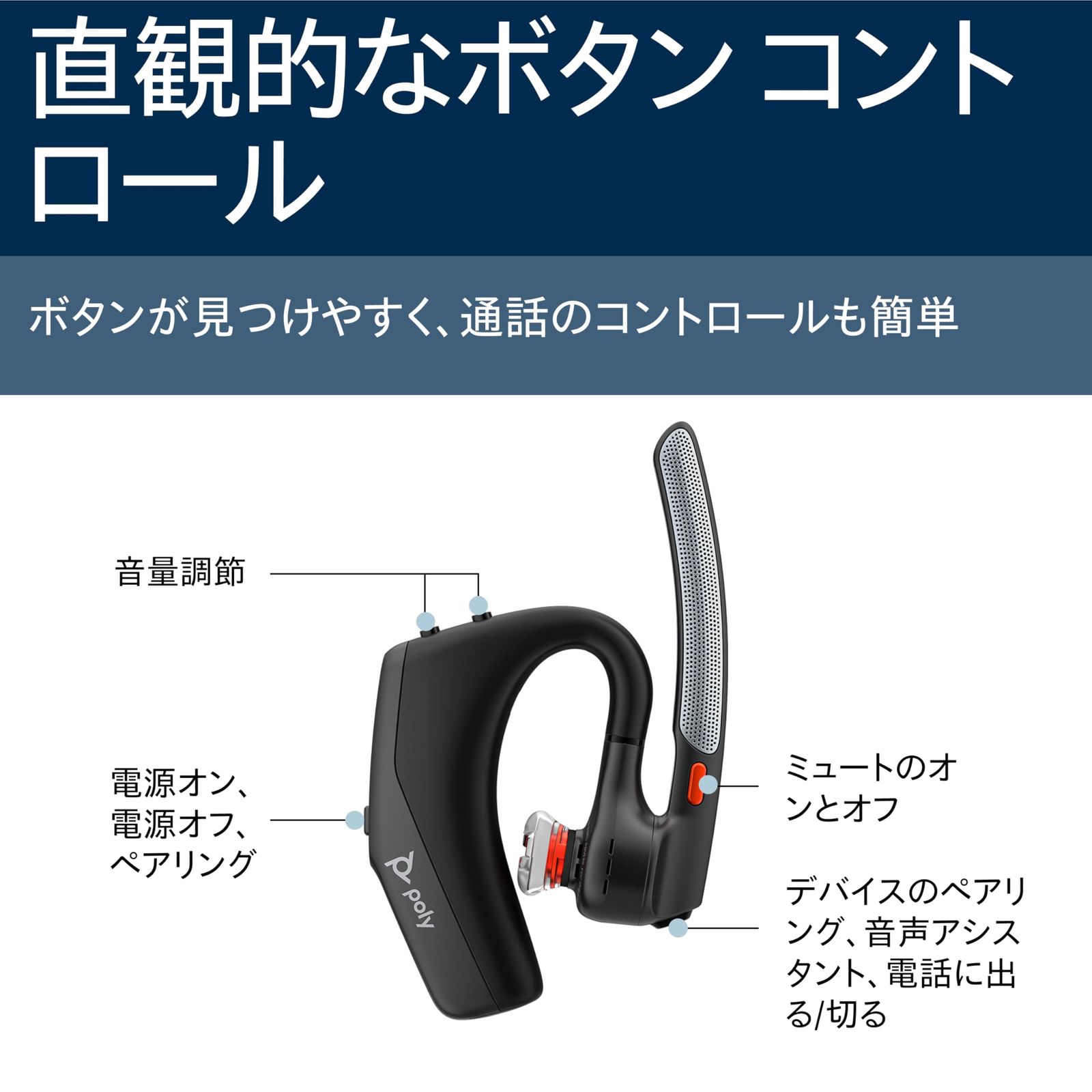 新品 【2025年モデル】 Poly?Voyager?Legend?30RTL 片耳 Bluetooth