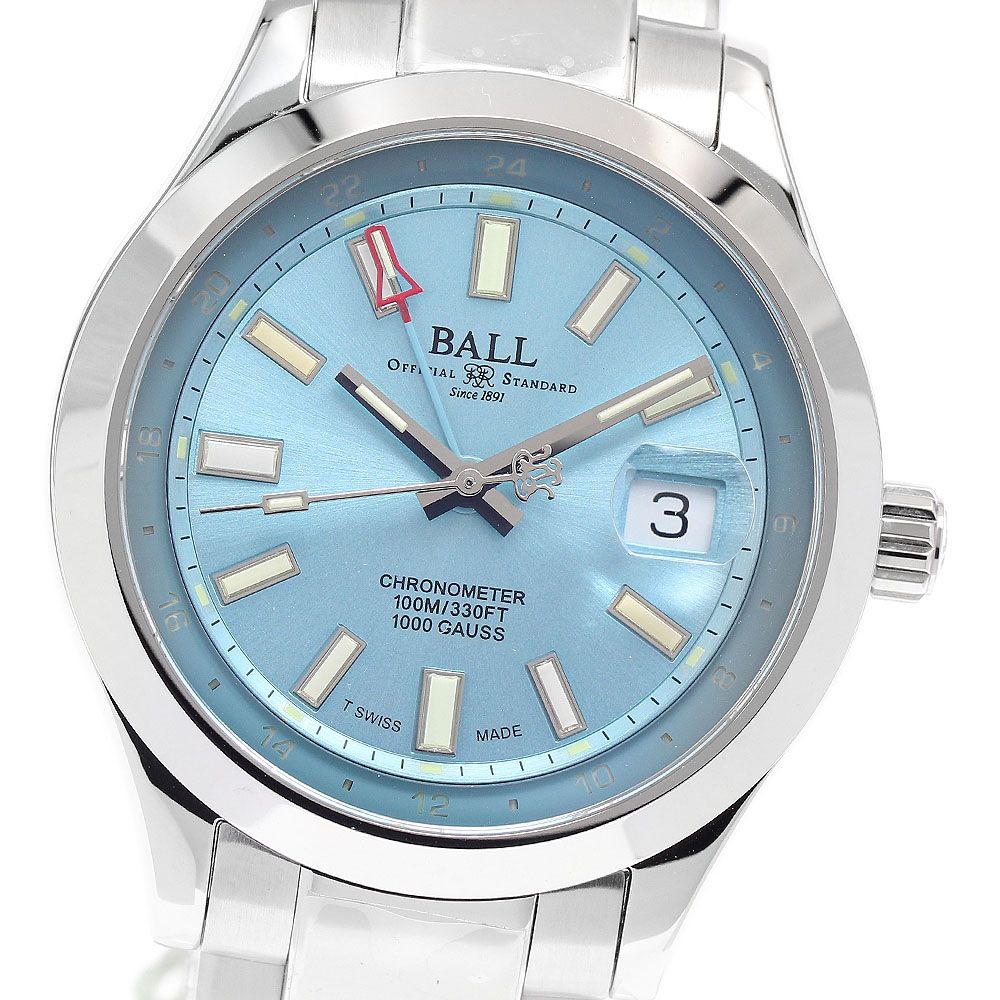 ボール BALL WATCH GM9100C S2C IBER エンジニア Ⅲ エンデュランス 1917 GMT デイト 自動巻き メンズ 未使用品 内箱 保証書付き_935406