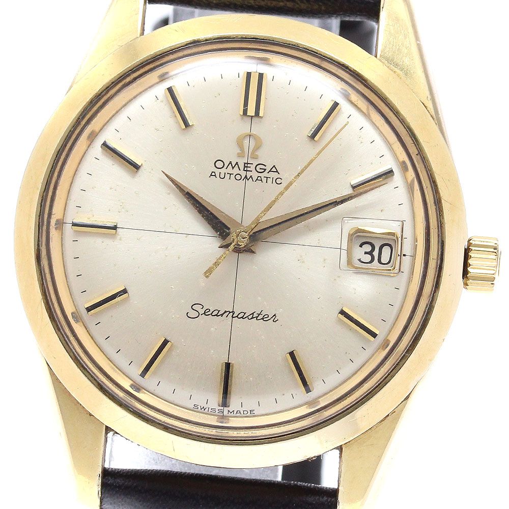オメガ OMEGA 166 010 シーマスター デイト クロスライン Cal 565 自動巻き メンズ _921682