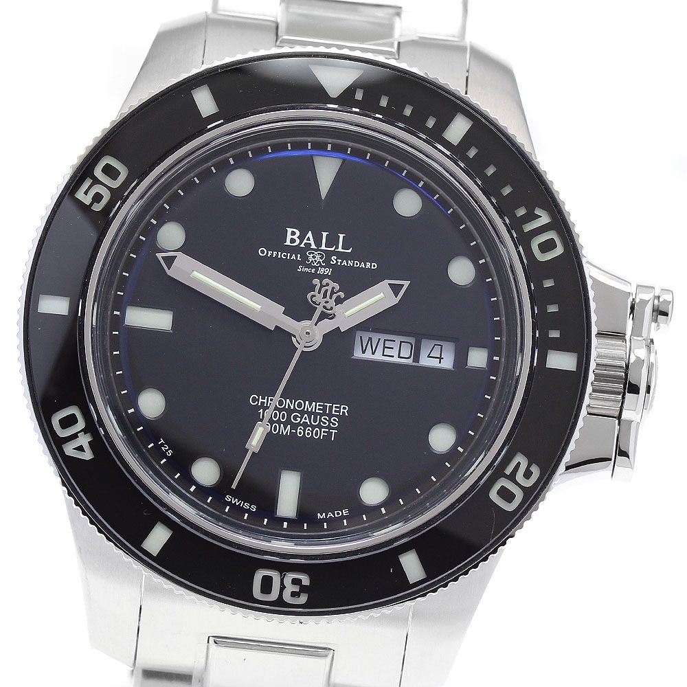 ボールウォッチ BALLWATCH DM2218B SCJ BK エンジニア ハイドロカーボン オリジナル デイデイト 自動巻き メンズ 未使用品 保証書付_935381