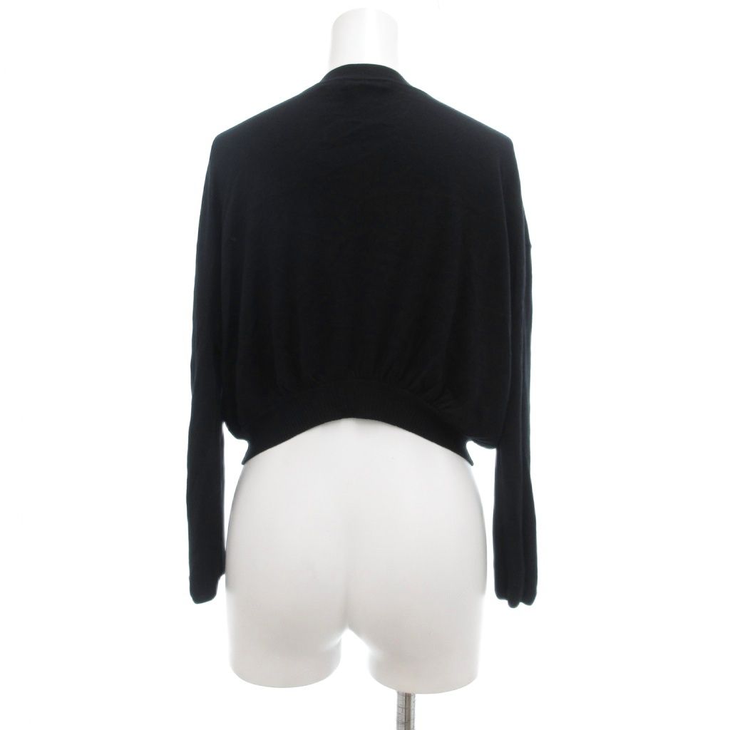 マックスマーラ MAX MARA カーディガン ボレロ 絹 シルク M 黒