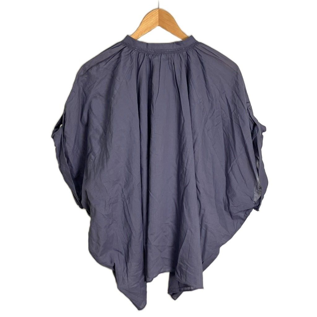 新品・タグ付き♡コットンボイルロールアップスリーブブラウス
