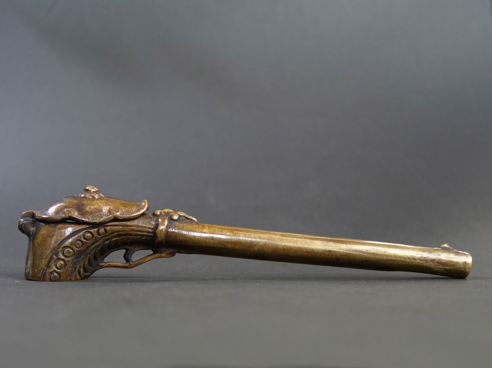 矢立　真鍮　銅製　4本セット 矢立 【 真鍮製 装飾 矢立 4点 】書道具 骨董 古美術 アンティーク