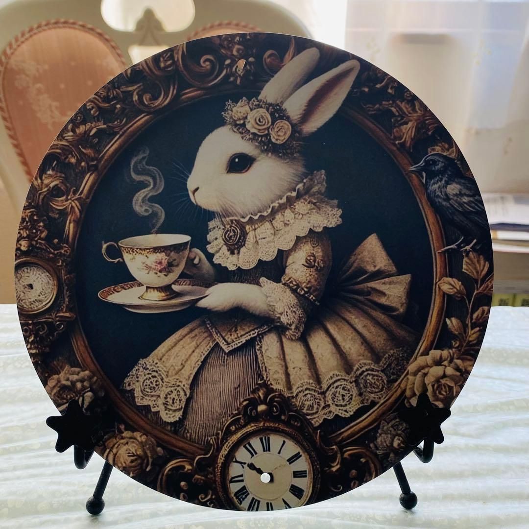 ウエルカムボード イースター ドアプレート うさぎ インテリア ブリキ