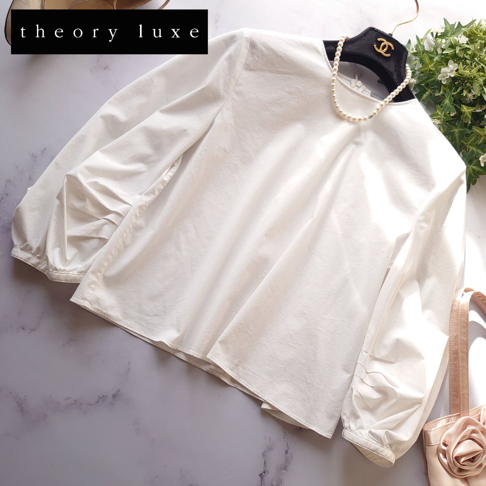 Theory luxe - 23SS セオリーリュクス 七分袖カットソー ブラウス 23SS 