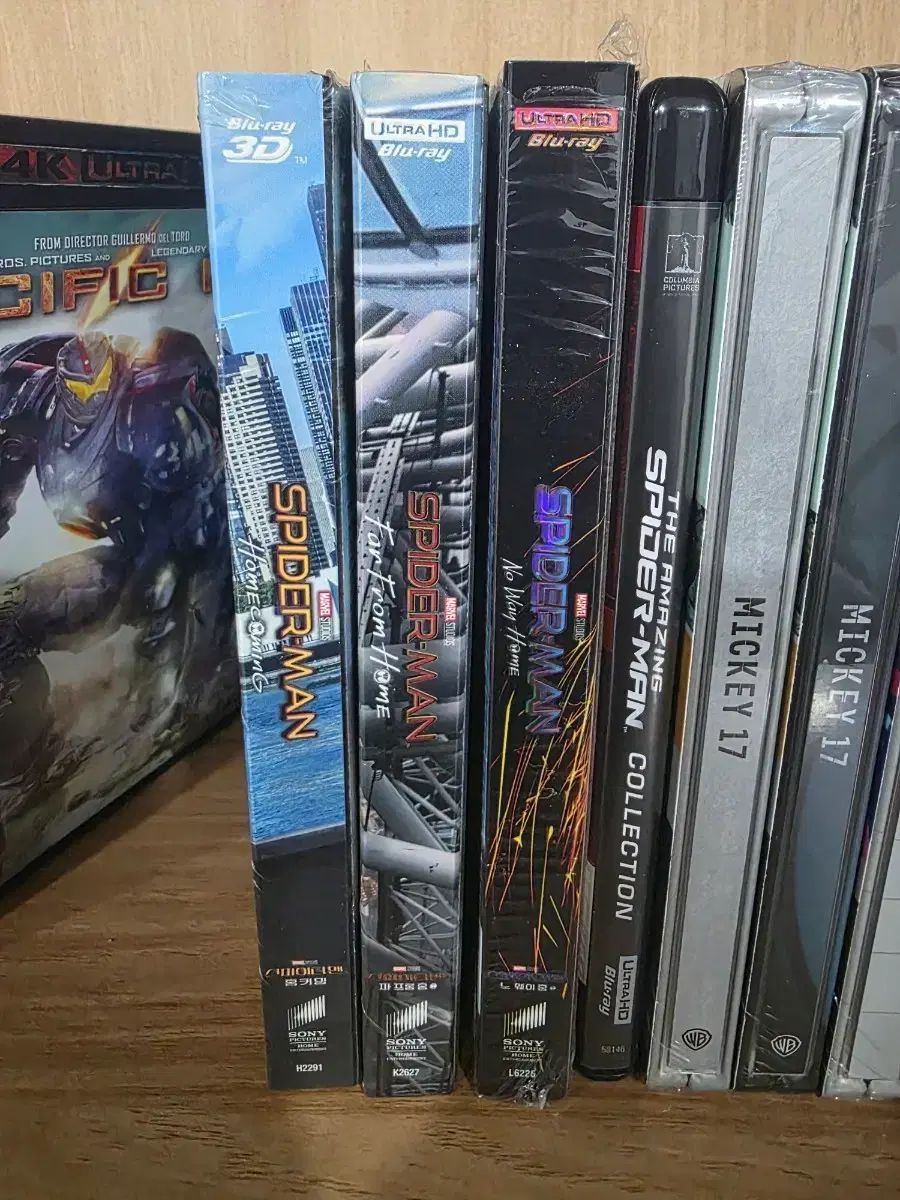 レンチキュラー スチールブック スパイダーマン ホームカミング ファー フロム ホーム ノー ウェイ Blu ray