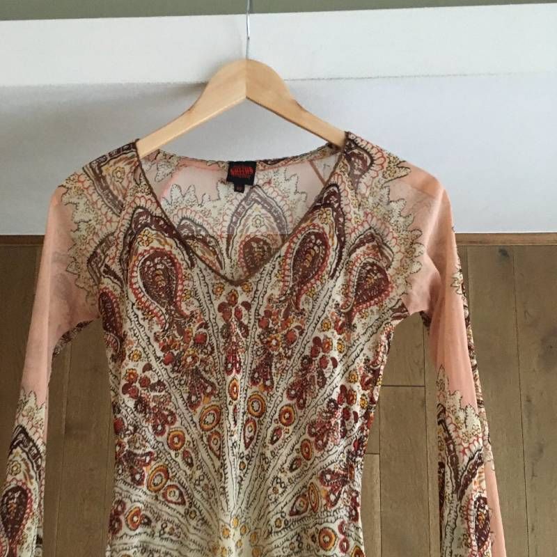 【美品】ジャンポールゴルチエ　パワーネット　ワンピース アーカイブ　総柄 美品 JEAN PAUL GAULTIERジャンポール・ゴルチエ パワーネット