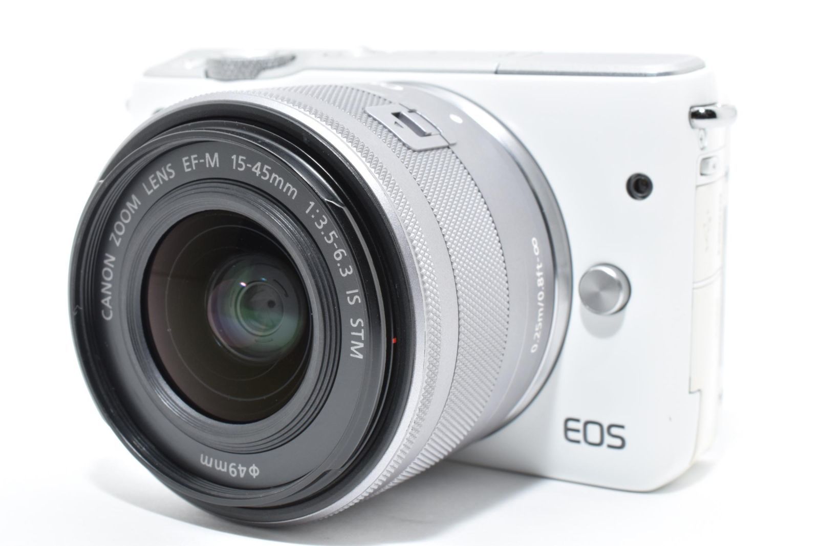 ☆美品☆キヤノン Canon EOS M10 レンズキット ホワイト EF-M 15-45mm