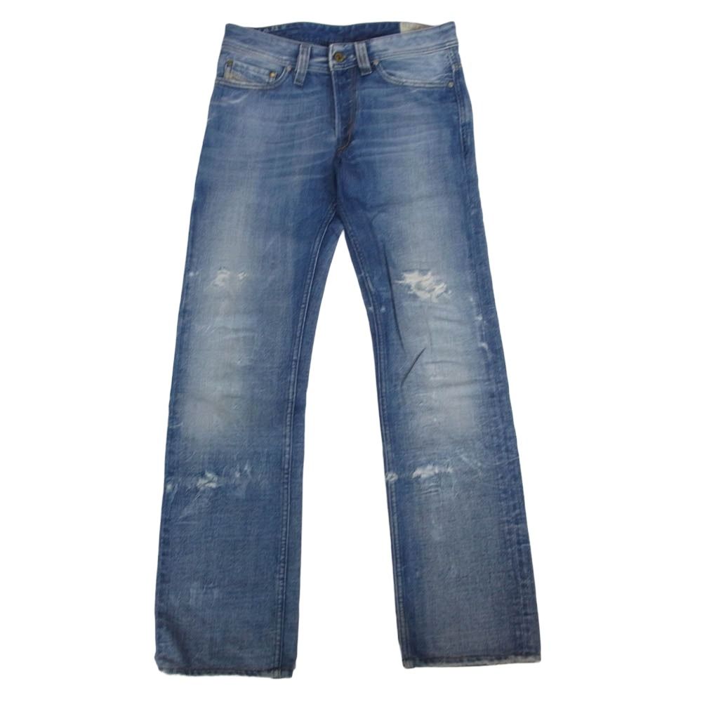 DIESEL VIKER ストレートジーンズ W32 イタリア製 ヒゲ 縦落ち DIESEL 