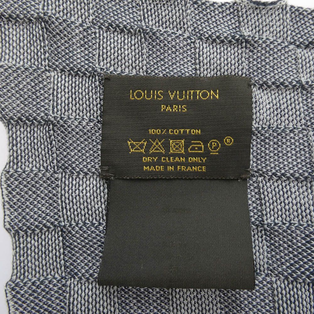 LOUIS VUITTON ルイ・ヴィトン ダミエ LVロゴ コットン ストール