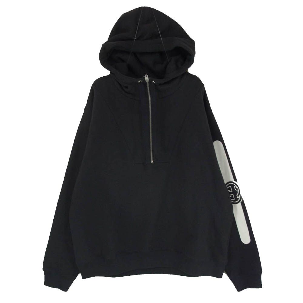 GUCCI グッチ 20aw 627079 アーム ロゴプリント ハーフジップ プル 