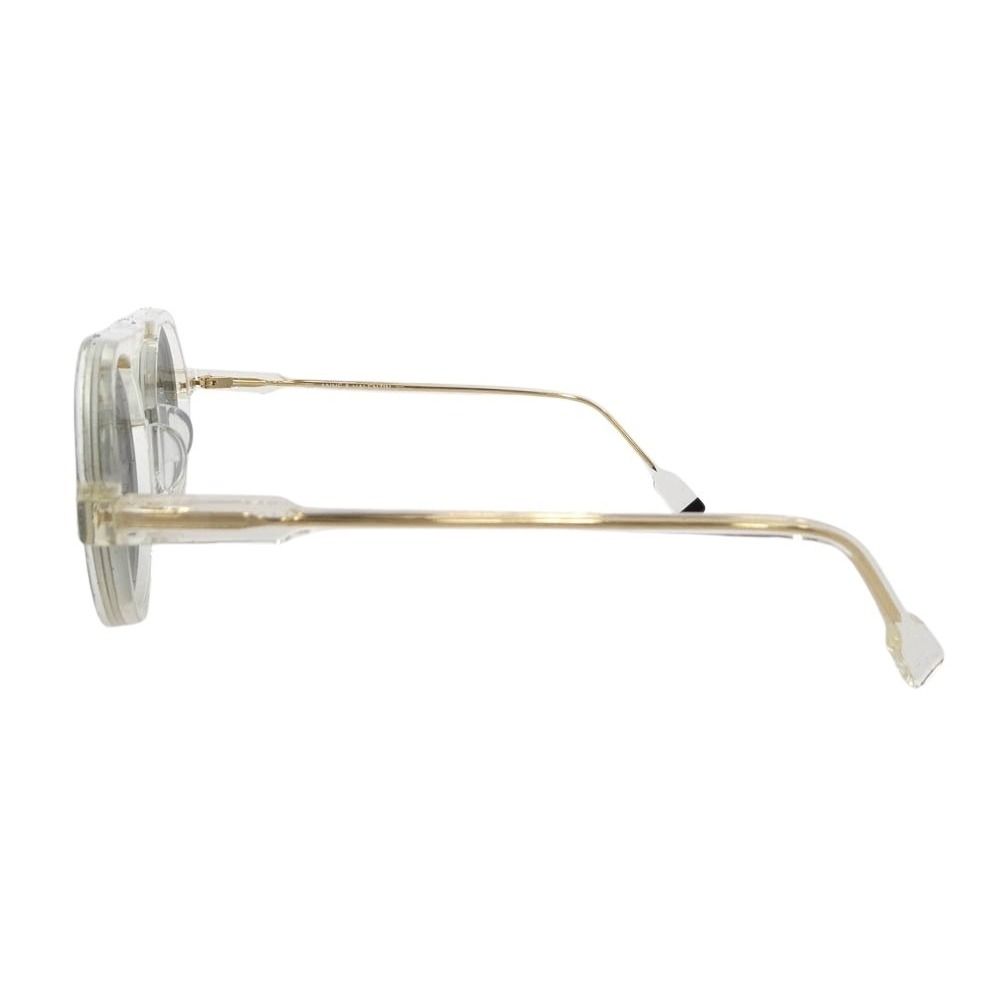 アンバレンタイン ANNE ET VALENTIN 21A07 EIGA ラウンドシェイプ メガネ 眼鏡 フレーム：ベージュ系 45□22-148【極上美品】【中古】 アンバレンタイン ANNE ET VALENTIN 21A07 EIGA ラウンドシェイプ