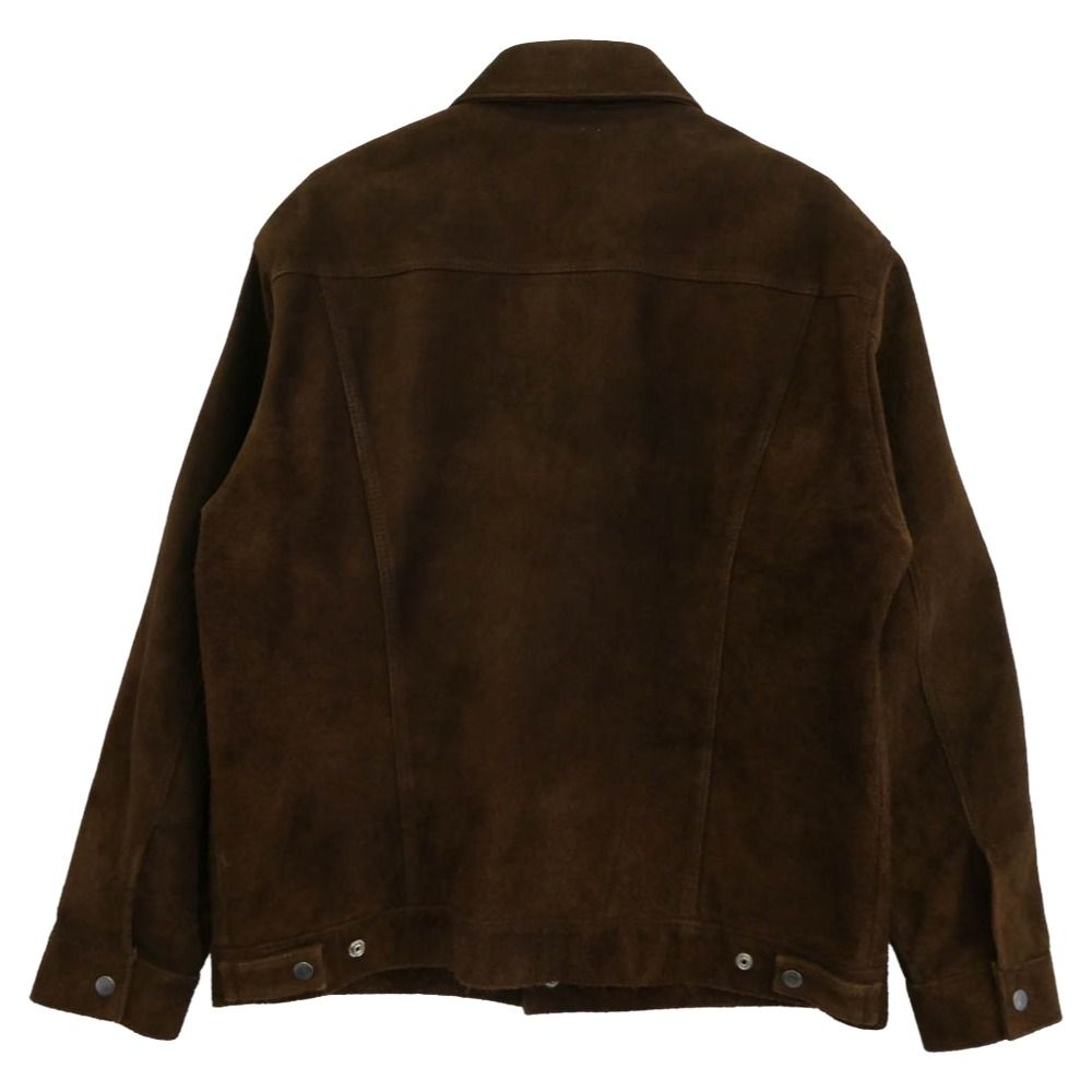 ワコマリア/スウェードレザートラッカージャケット/カウハイド/牛革/ブラウン WACKO MARIA ワコマリア SUEDE LEATHER TRUCKER JACKET スエード