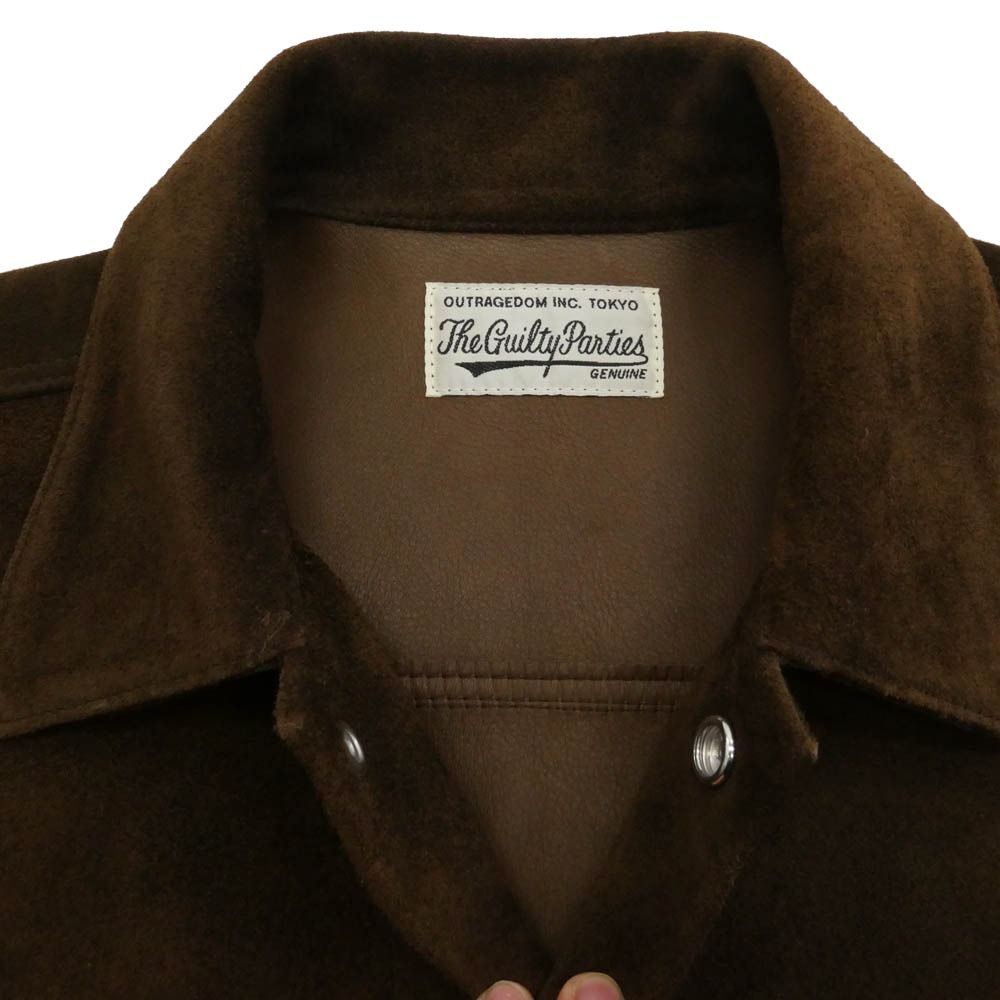 WACKO MARIA ワコマリア SUEDE LEATHER TRUCKER JACKET スエード