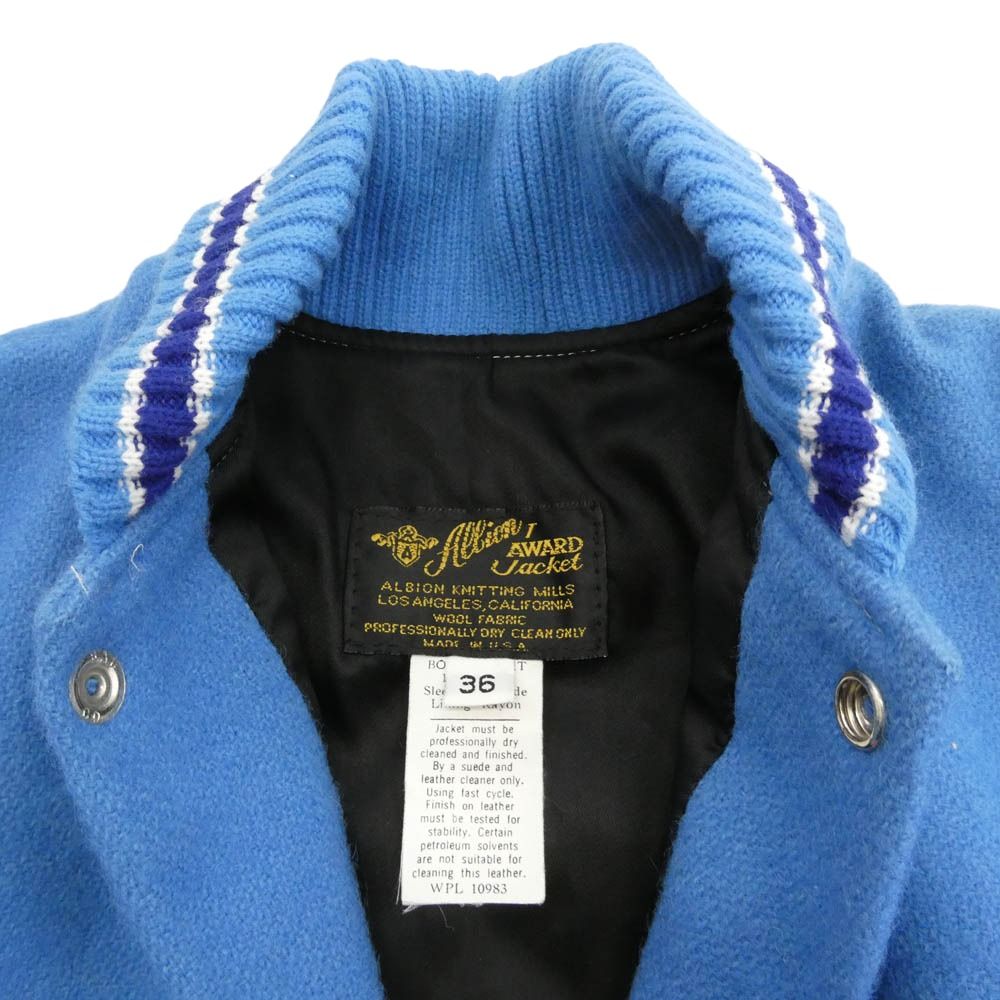 ヴィンテージ VINTAGE 80s USA製 albion アルビオン メルトン レザー