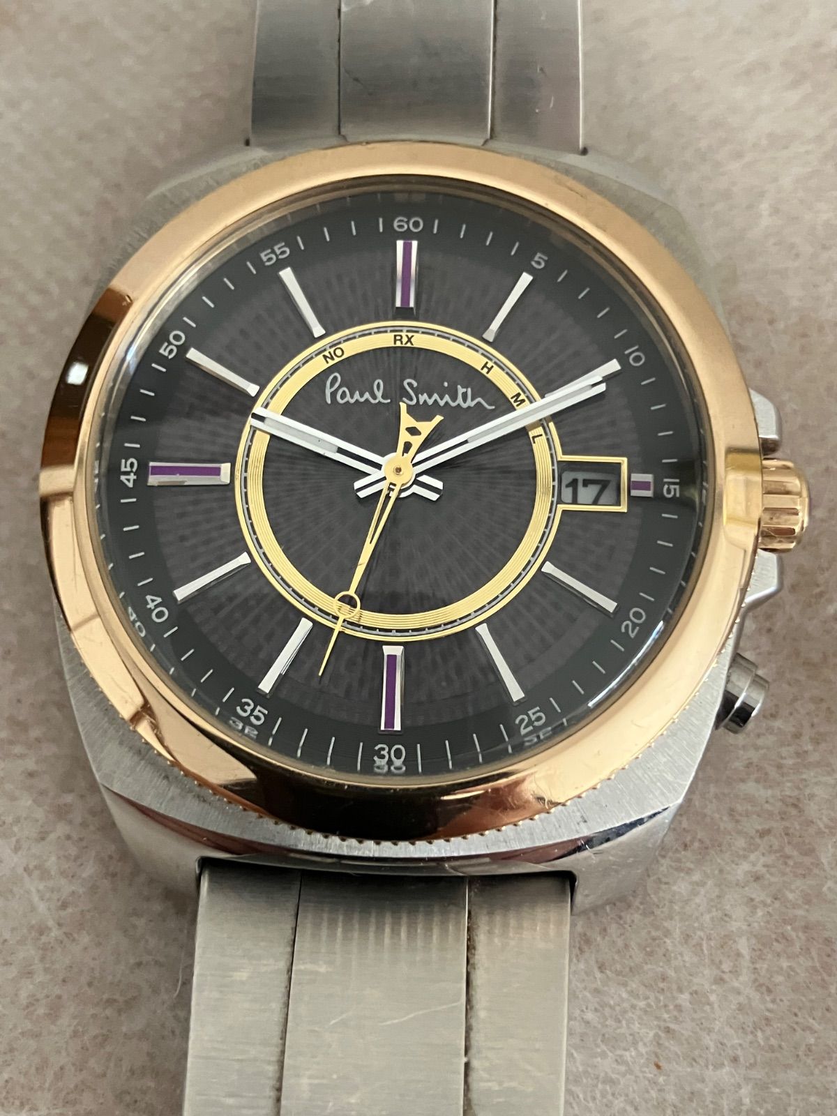 値下げ 稼働 ジャンク Paul Smith ポールスミス 電波ソーラー メンズ