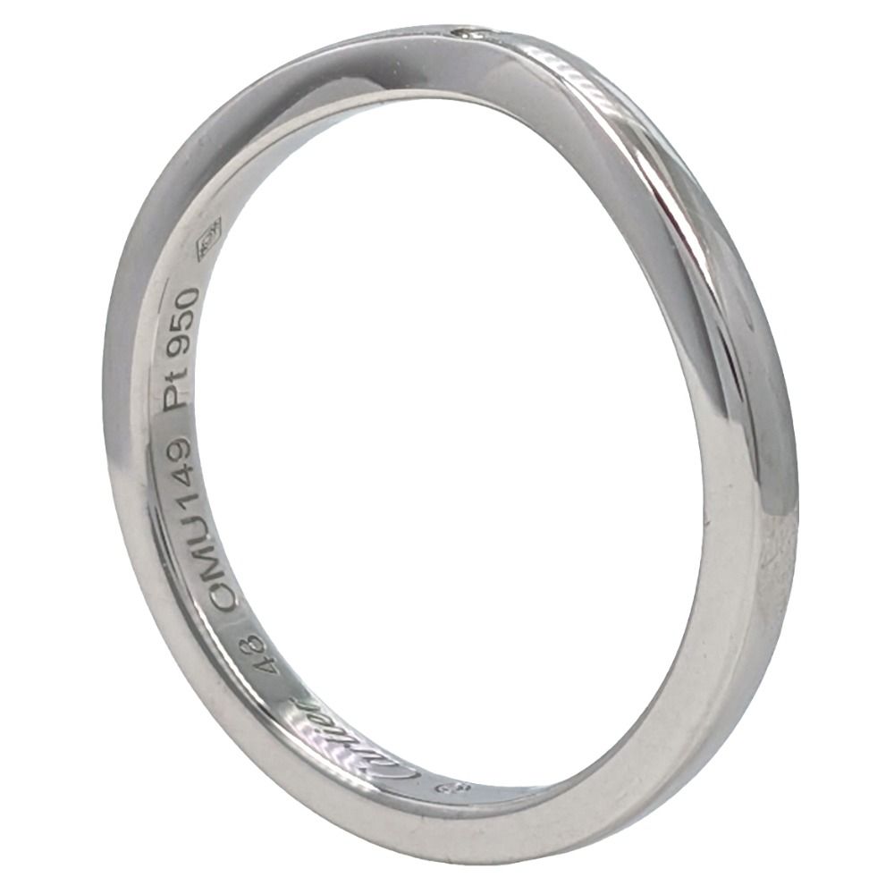 CARTIER】カルティエ バレリーナ カーブ 3Pダイヤ Pt950プラチナ