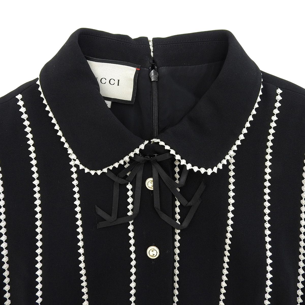 GUCCI(グッチ) 半袖襟付きワンピース ワンピース アパレル