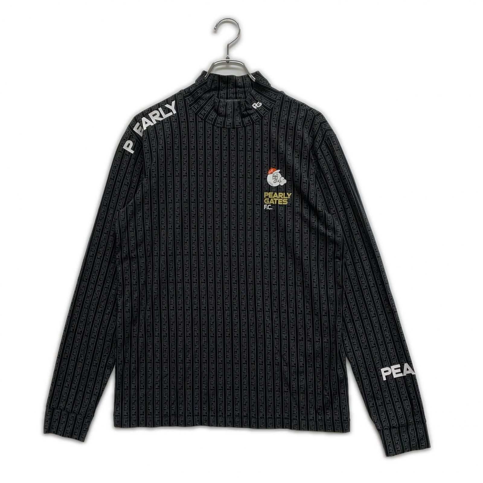 Pearly Gates ブラック 長袖シャツ 中古 メンズ パーリーゲイツ PEARLY GATES 長袖シャツ 4(M) 黒