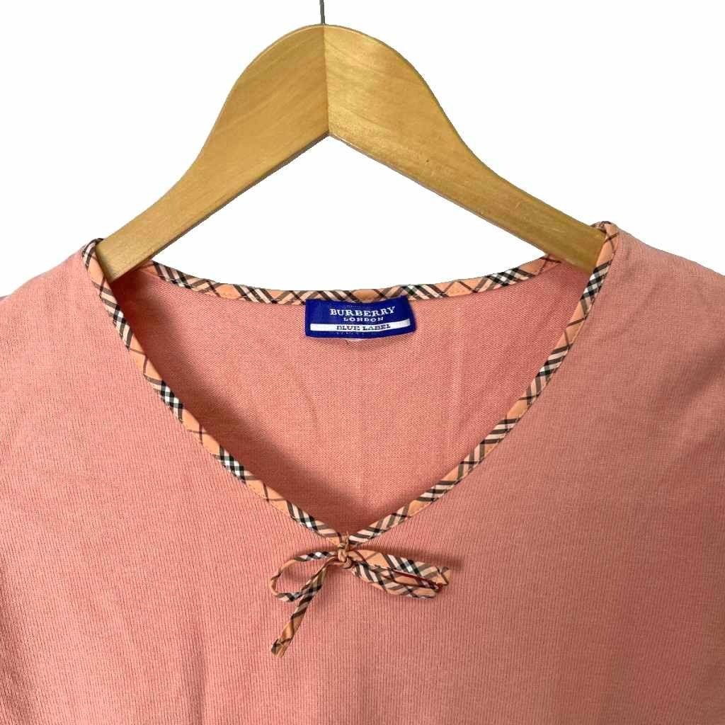 バーバリーブルーレーベル BURBERRY BLUE LABEL Vネック ニット