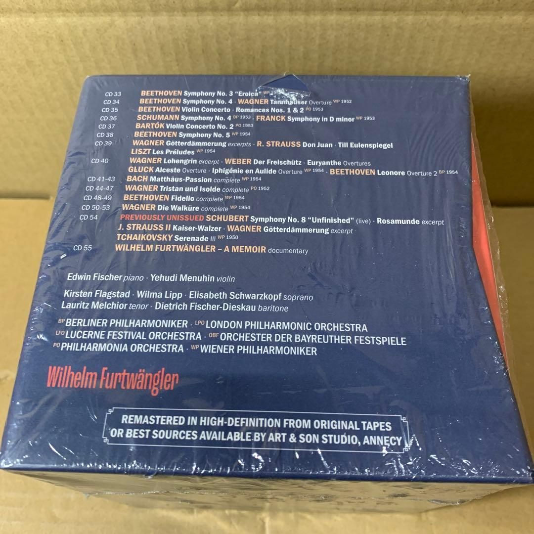 新品　フルトヴェングラー 完全録音 55CD Complete Wilhelm 新品未開封 フルトヴェングラー 完全録音 55CD Complete Wilhelm