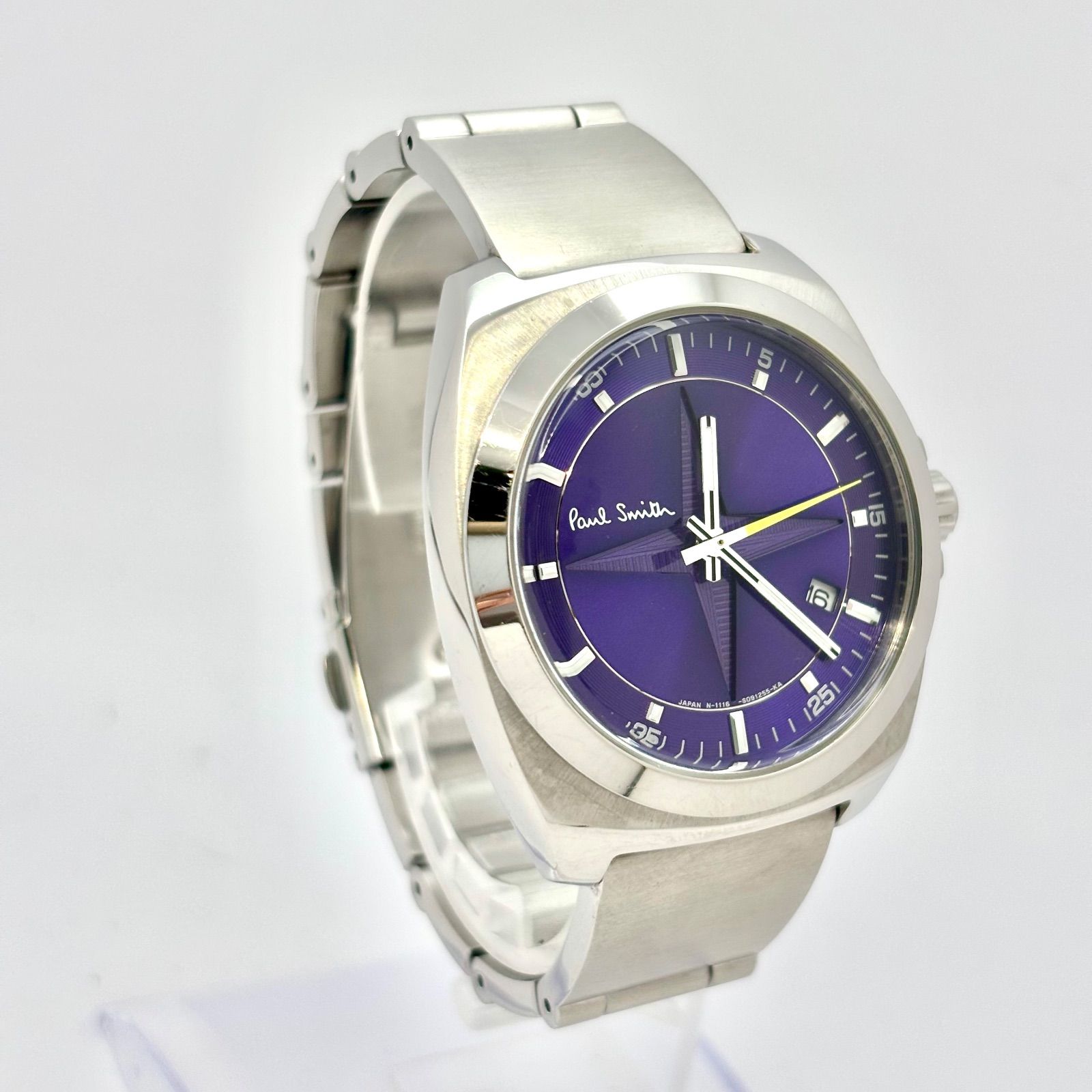 Paul Smith クォーツ腕時計 シルバー1116-S060761 Paul Smith(ポールスミス) / クォーツ腕時計/1116-S060761/黒文字盤