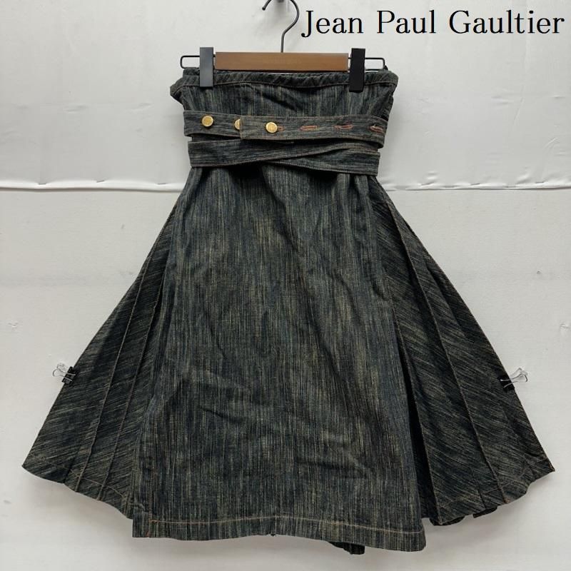 ジャンポールゴルチエ 90s archive プリーツ デニム ラップ スカート