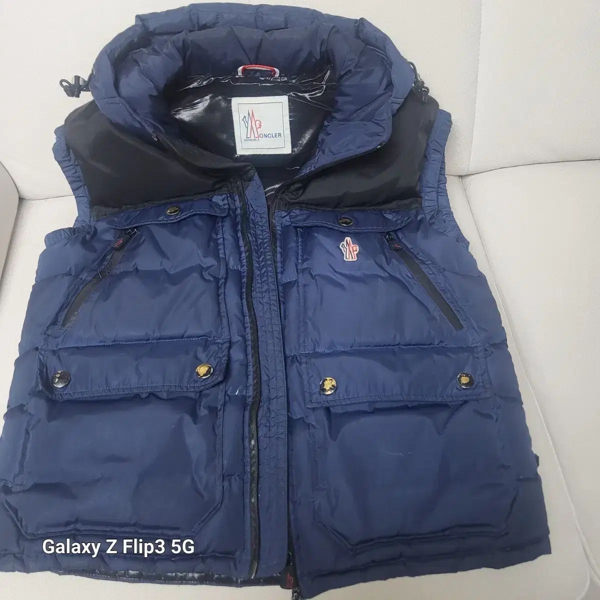 MONCLER ネイビー ダウンベスト MONCLER モンクレール ネイビー ダウン ベスト - メルカリ